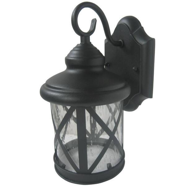 Unbranded Ellie 1-Light Sandy Black Outdoor Wall Lantern Sconce Light