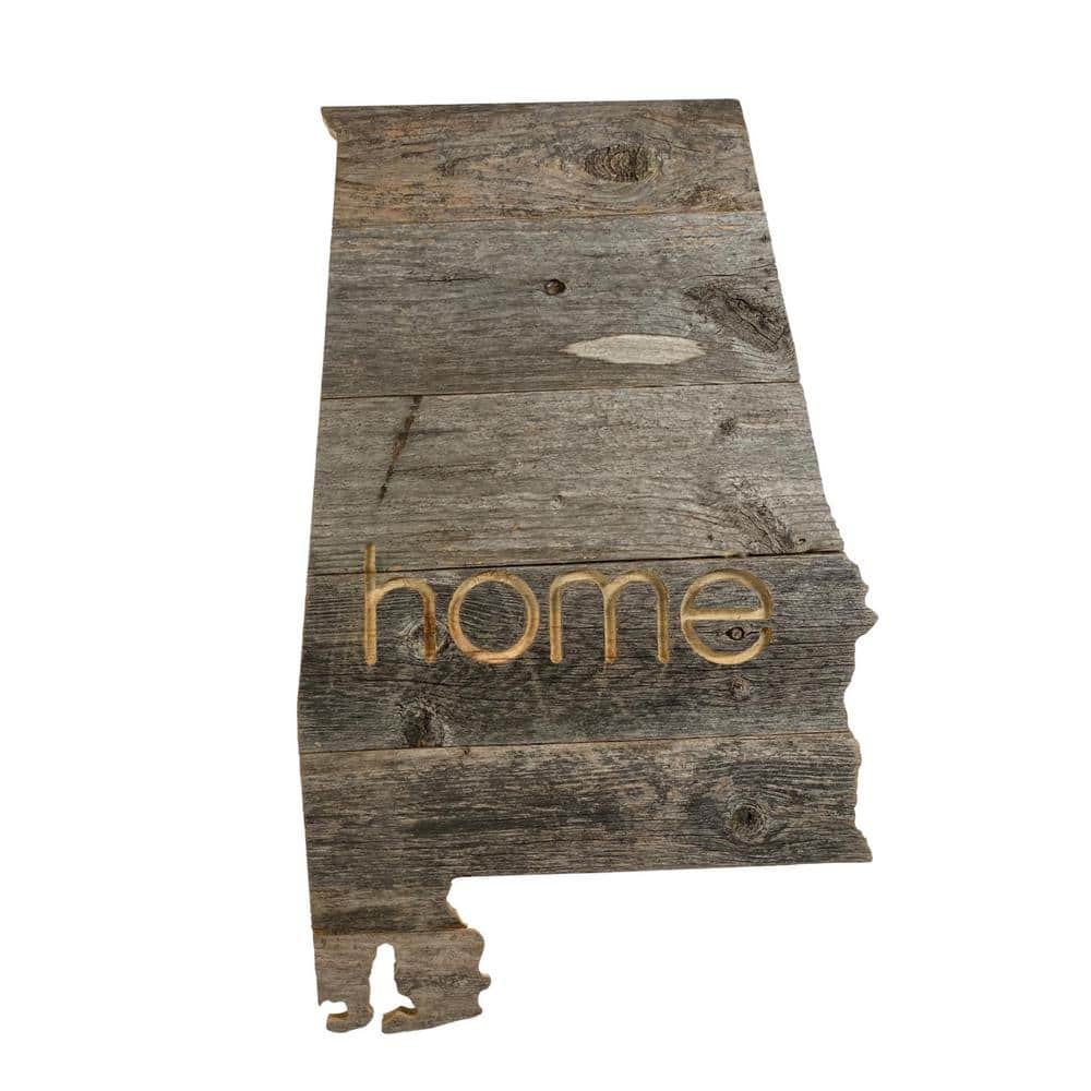 BarnwoodUSA Large Rustic Farmhouse Alabama Home State Reclaimed Wood ...