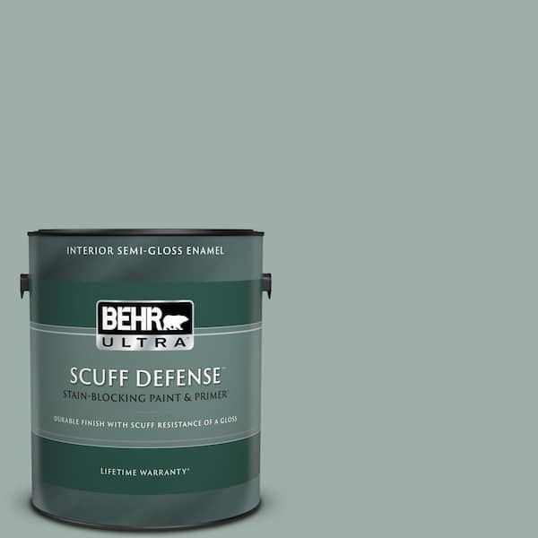 BEHR ULTRA 1 gal. Home Decorators Collection #HDC-CT-22 Aged Jade Extra Durable Semi-Gloss Enamel Interior Paint & Primer