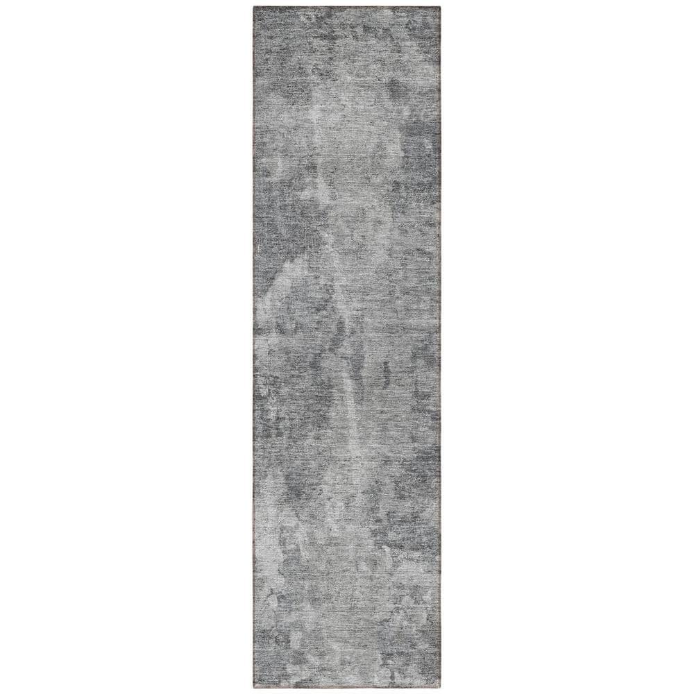 Gray 2 ft. x 8 ft. Woven Abstract Runner Indoor/Outdoor Area Rug price history on PriceWatchPro