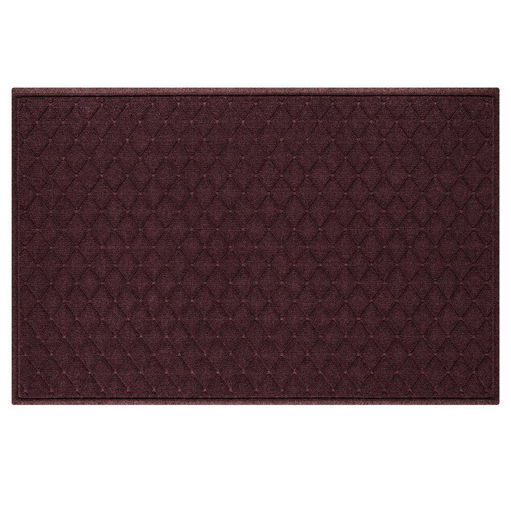 Waterhog Argyle Bordeaux 45 in. x 70 in. PET Polyester Indoor Outdoor Estate Mat price history on PriceWatchPro