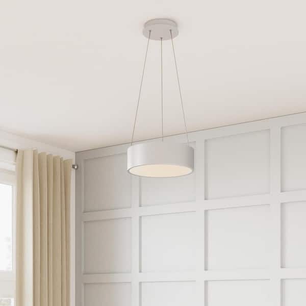Hollandale 75-Watt Equivalence Integrated LED White Pendant