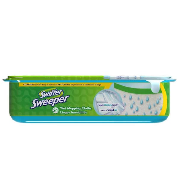 Swiffer Sweeper Wet Cloth Refills with Open Window Fresh Scent (24-Count)