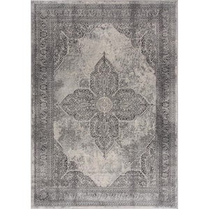 Havana Grey 2 ft. 3 in. x 13 ft. Traditional Distressed Runner Area Rug