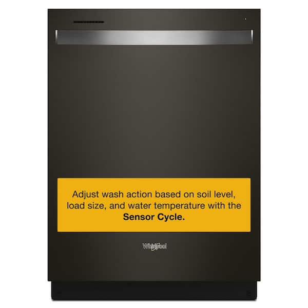24 in. Black Stainless Top Control Built-In Tall Tub Dishwasher with Third Level Rack, 47 dBA