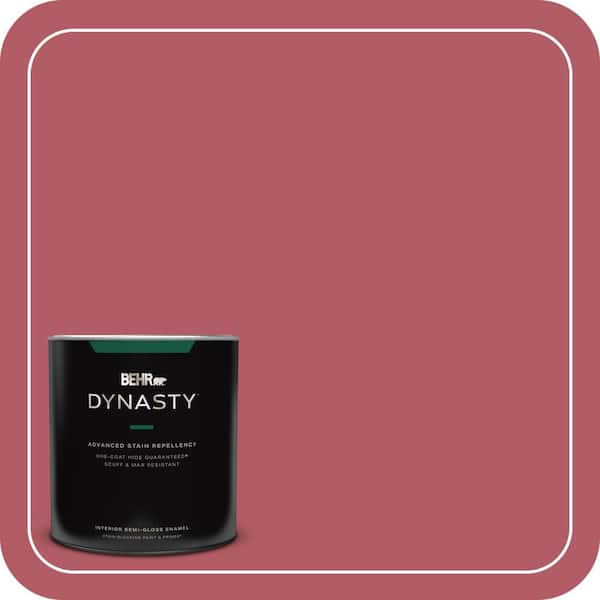 BEHR DYNASTY 1 qt. #BIC-33 Cinnamon Candle Semi-Gloss Enamel Interior Stain-Blocking Paint and Primer