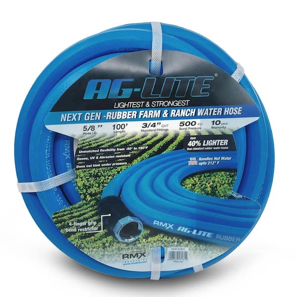5/8 in. x 100 ft. Heavy Duty Rubber Water Hose