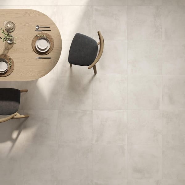 Italian Melange Nordic White 24 in. x 24 in. Matte Stone Look Porcelain Floor and Wall Tile (4 Pieces, 16 sq. ft./Case)