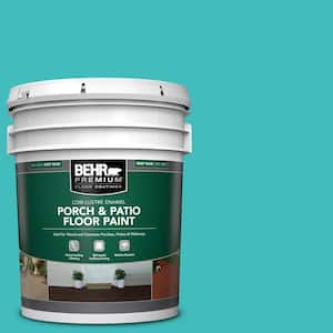 5 gal. #P460-4 Lagoon Rock Low-Lustre Enamel Interior/Exterior Porch and Patio Floor Paint