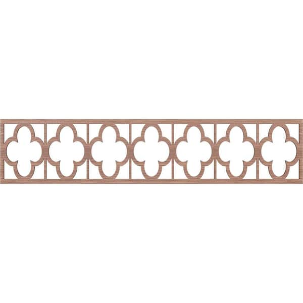 Ekena Millwork Woodall Fretwork 0.25 in. D x 46.75 in. W x 10 in. L Walnut Wood Panel Moulding