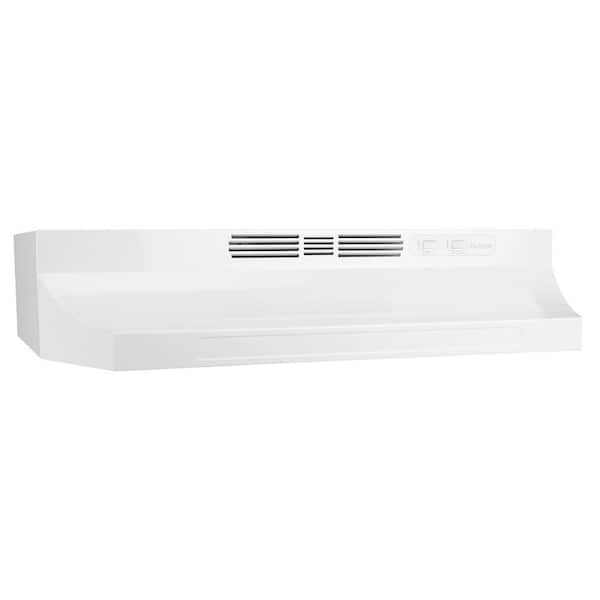 Broan-NuTone RL6200 Series 24 in. Ductless Under Cabinet Range Hood with Light in White