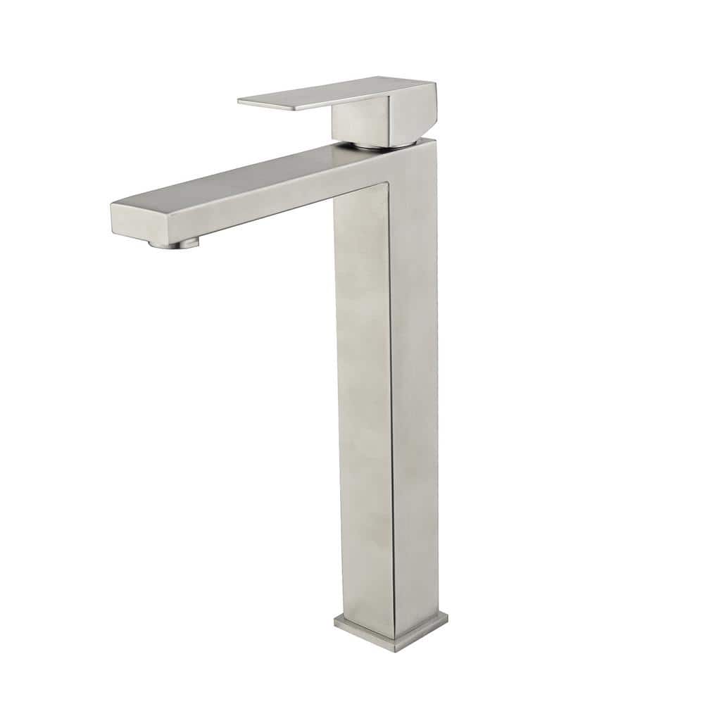 Single Handle Vessel Sink Faucet Single Hole Bathroom Faucet in Brushed Nickel TYL060NH The