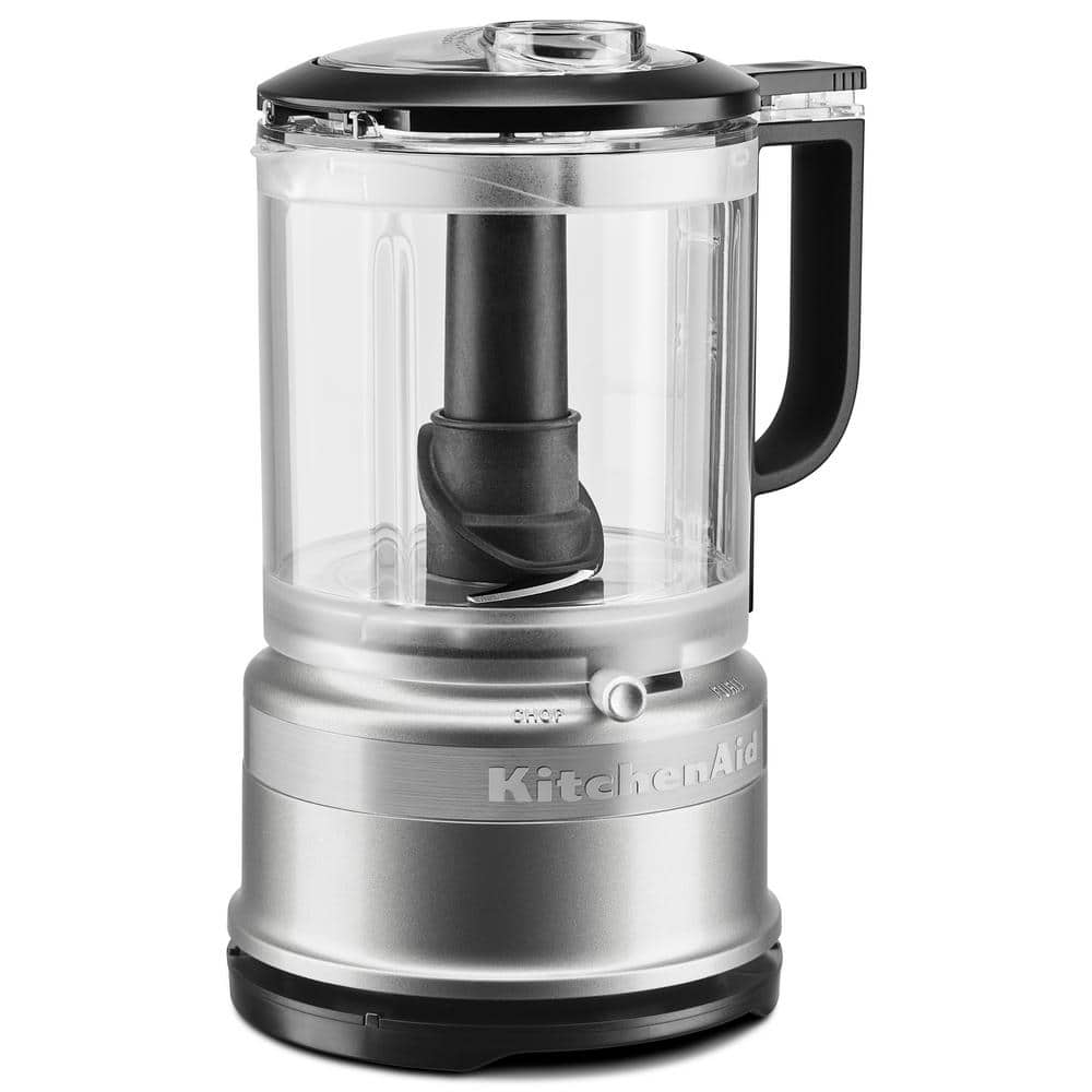 KitchenAid 2-Speed Silver Food Processor with Whisk Accessory KFC0516CU - The Home Depot