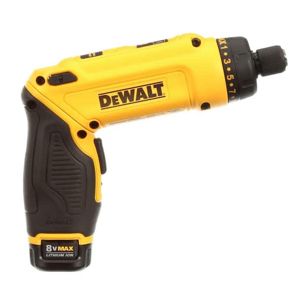 DEWALT 8V MAX Cordless with Adjustable Handle, (2) Batteries, Charger, and DCF680N2 - The Home Depot