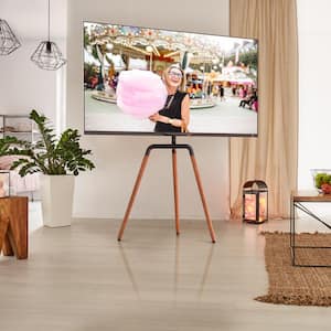 Low Profile Easel Studio TV Stand Mount for TV's 47 in. to 72 in. with VESA 200 x 200 to 600 x 400 and 180° Swivel Range