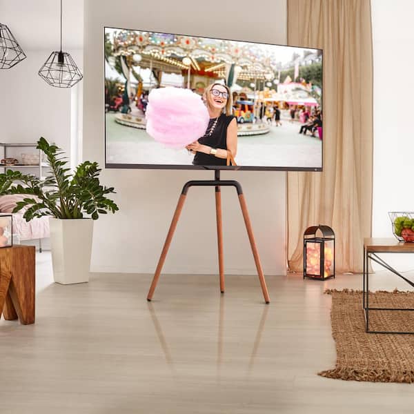 ProMounts Low Profile Easel Studio TV Stand Mount for TV's 47 in. to 72 in. with VESA 200 x 200 to 600 x 400 and 180° Swivel Range