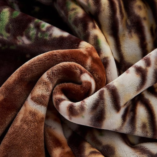 JML Tiger 83x91 Reversible Printed Polyester Fleece Mink Warm Thick Winter  Blanket Sep 07K - The Home Depot