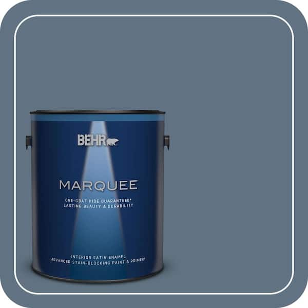 BEHR MARQUEE 1 gal. #560F-6 Windsor Haze Satin Enamel Interior Paint & Primer