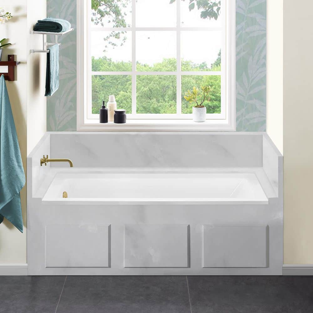 【美品】SWISS STYLE DUO Mサイズ Swiss Madison Voltaire 60 x 30 in. Acrylic Left-Hand Drain with