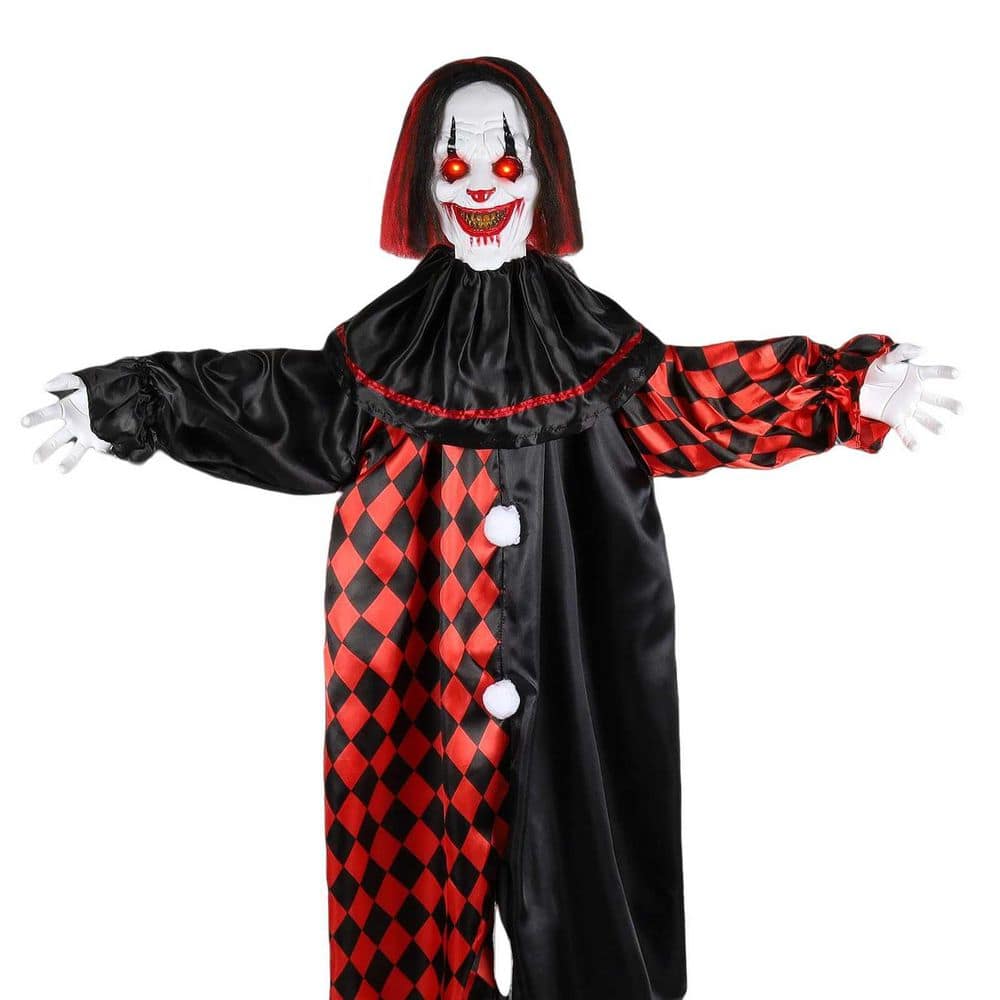 Life-Size Scary Clown Halloween with Sound and Touch Activated Lights, Decor for Haunted House price history on PriceWatchPro