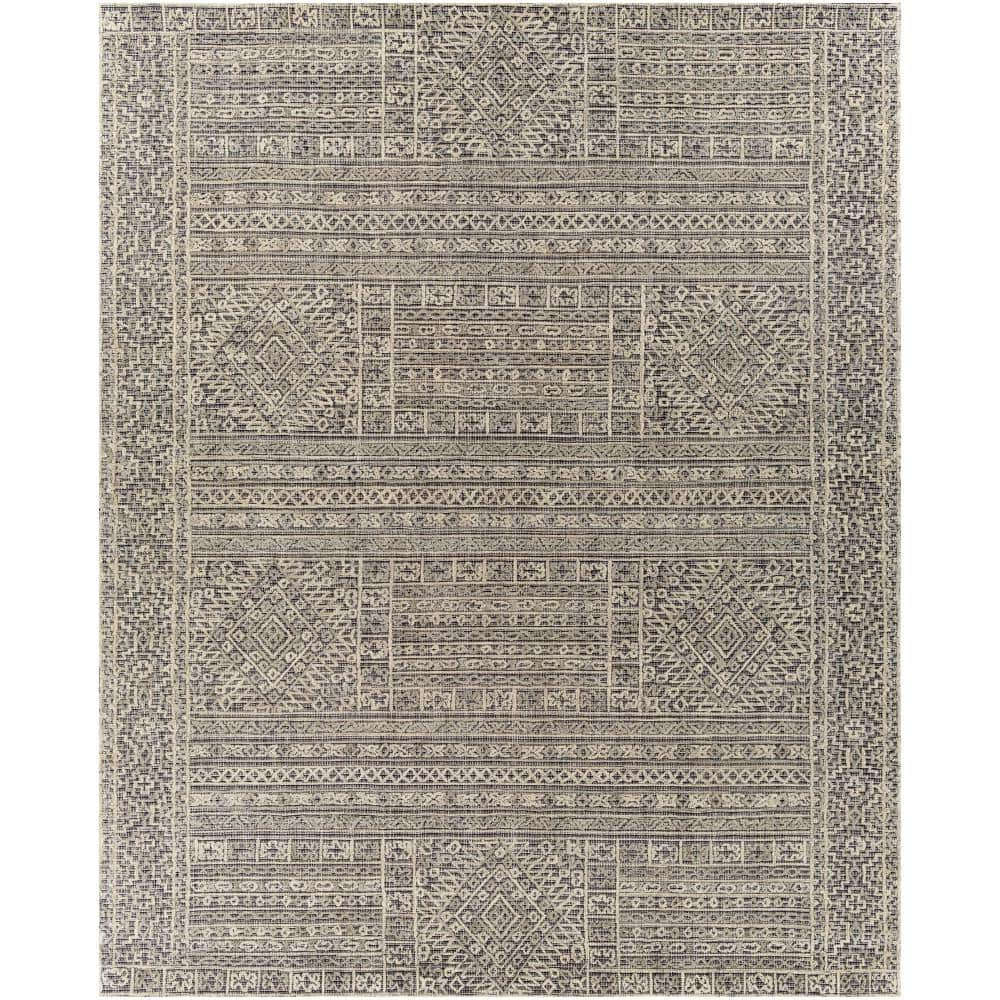 SAFAVIEH Braided Rust/Multi 9 ft. x 12 ft. Border Area Rug BRD303A