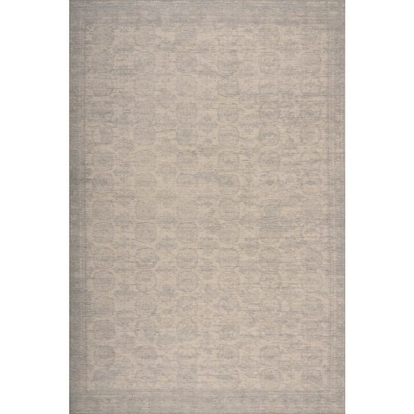 Myrelia Traditional Floral & Paisley Indoor Washable Area Blue 7 ft. x 9 ft. Indoor Area Rug