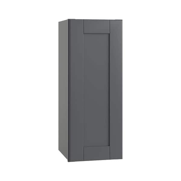 Washington 9 in. W x 12 in. D x 42 in. H Plywood Assembled Wall in Valiant Onyx with 3-Shelves Wall CabinetSoft Close