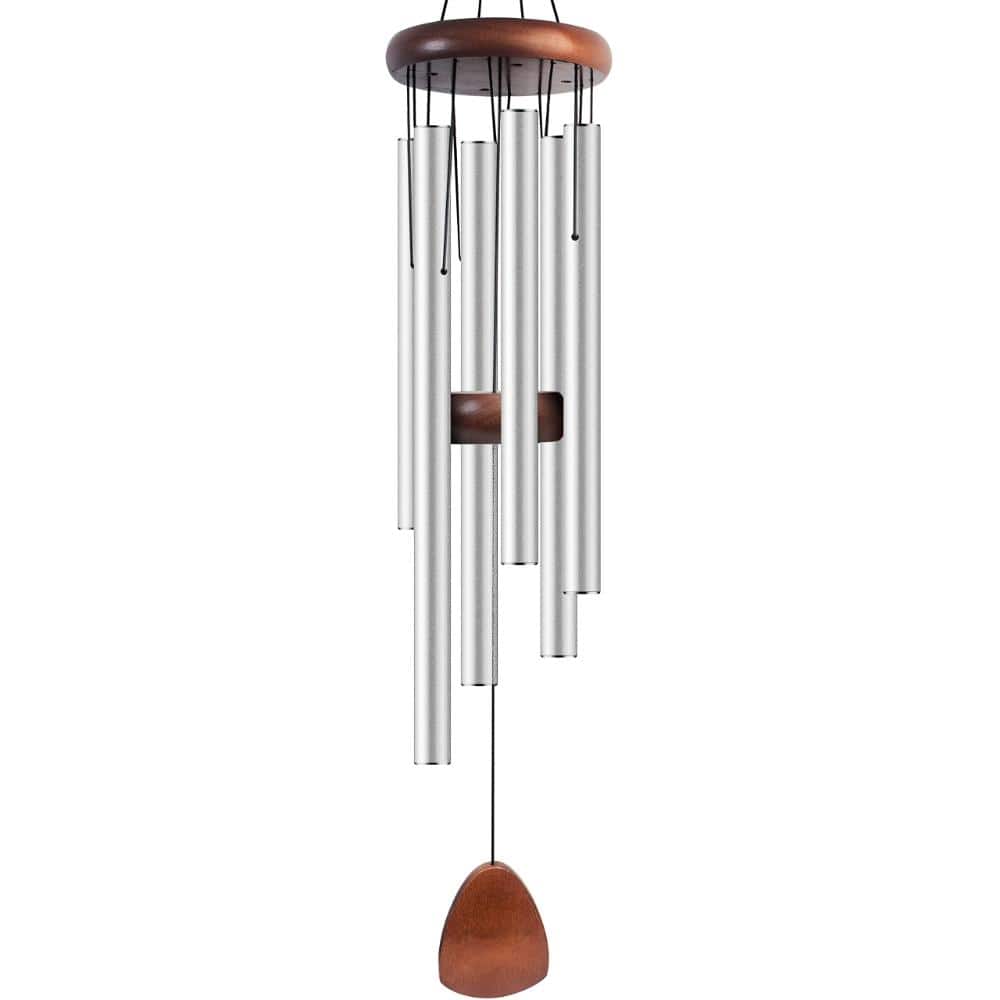 37 in. Aluminum Wind Chime Deep Tone Silver 1-Piece price history on PriceWatchPro
