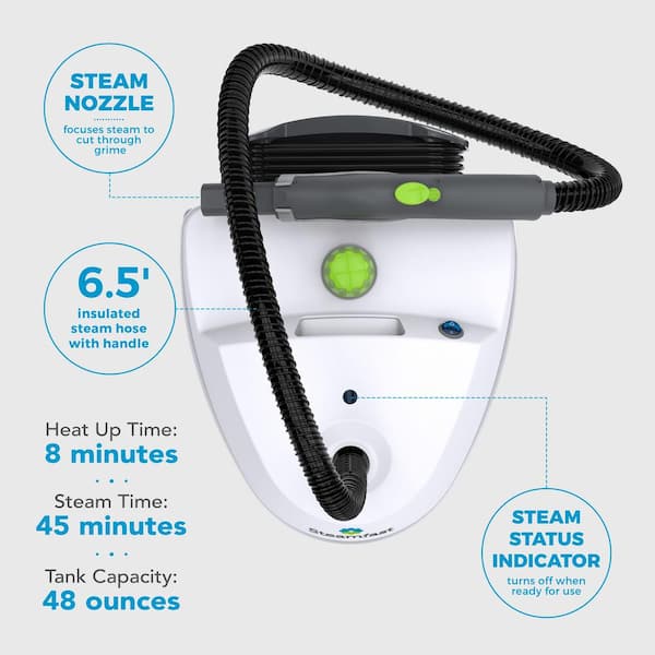 Steamfast SF-210 Handheld Steam Cleaner with 6 Accessories Included to  Remove Dirt, Grime, Grease, White