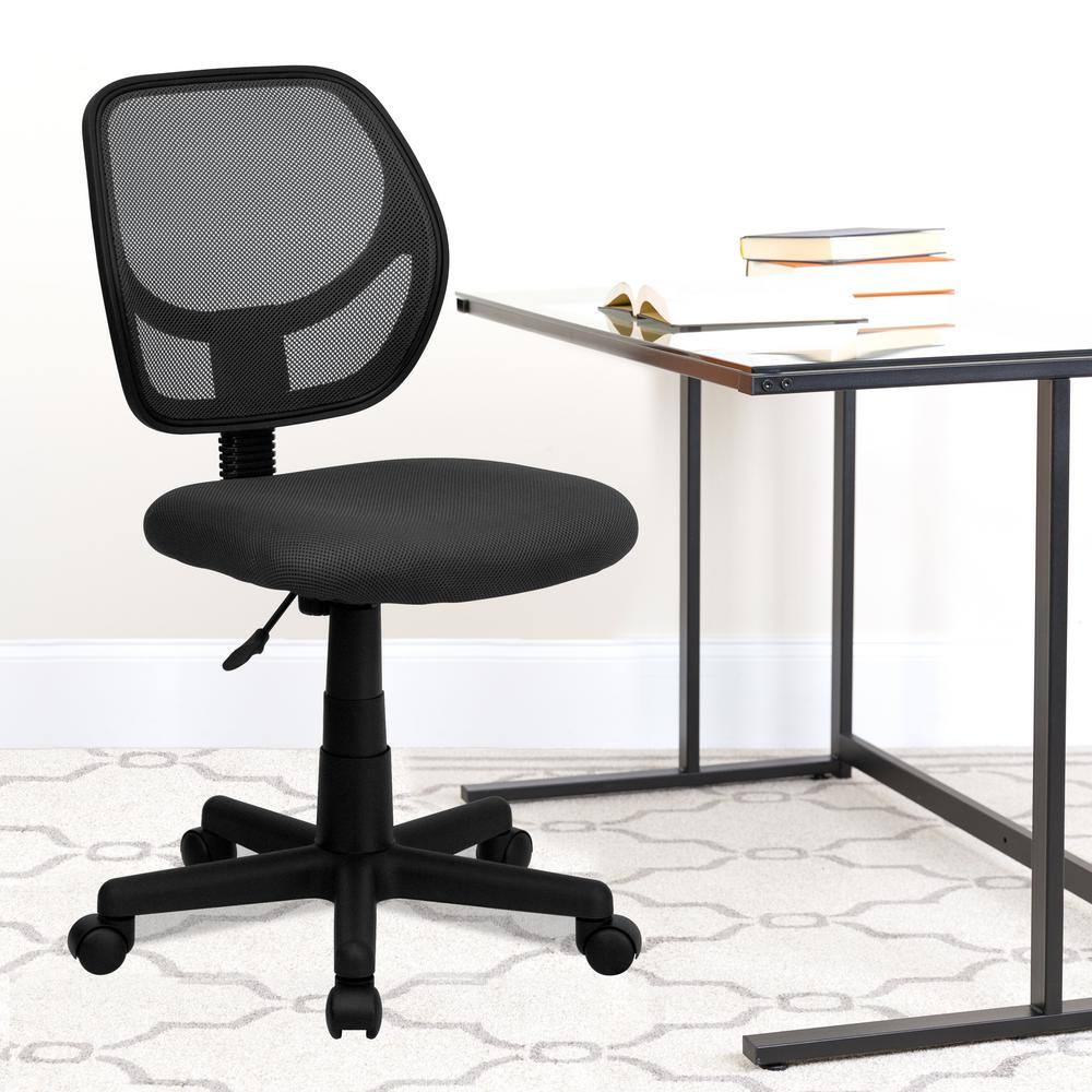 ErgoComfort 360 Swivel Mesh Task Chair with Lumbar Support, Gray and Black