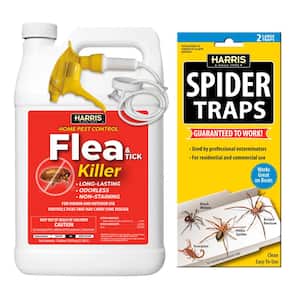 Flea and Tick Killer and Spider Trap Value Pack