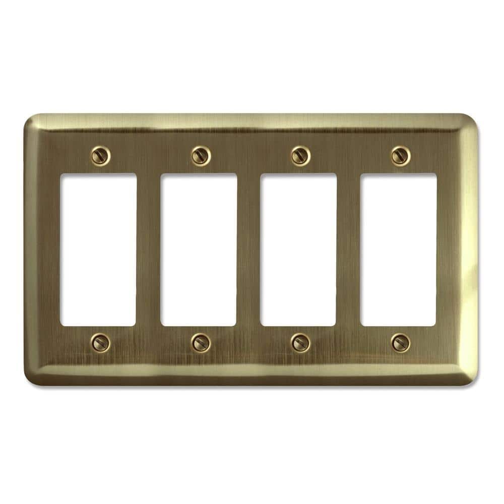 Brass 4-Gang Decorator/Rocker Wall Plate (1-Pack) price history on PriceWatchPro