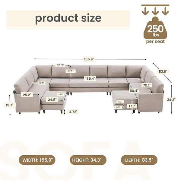 ゆゆ gray-jearey-sectional-sofas-