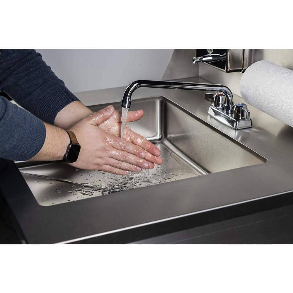 32'' Stainless Steel Freestanding Triple Basin Utility Sink