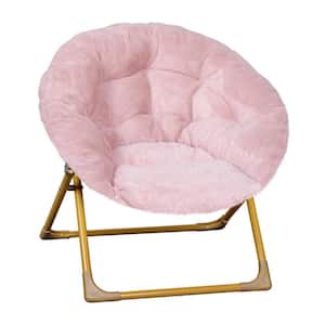 Blush/Soft Gold Fabric Accent Chair