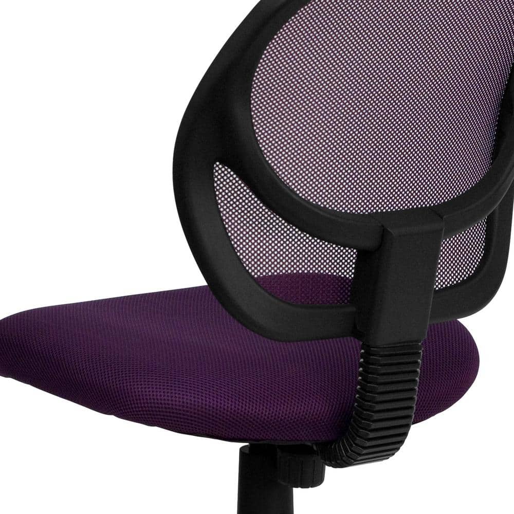 ErgoFlex Armless Low-Back Purple Mesh Task Chair