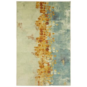 Dancing Stars Multi 4 ft. x 5 ft. Abstract Area Rug