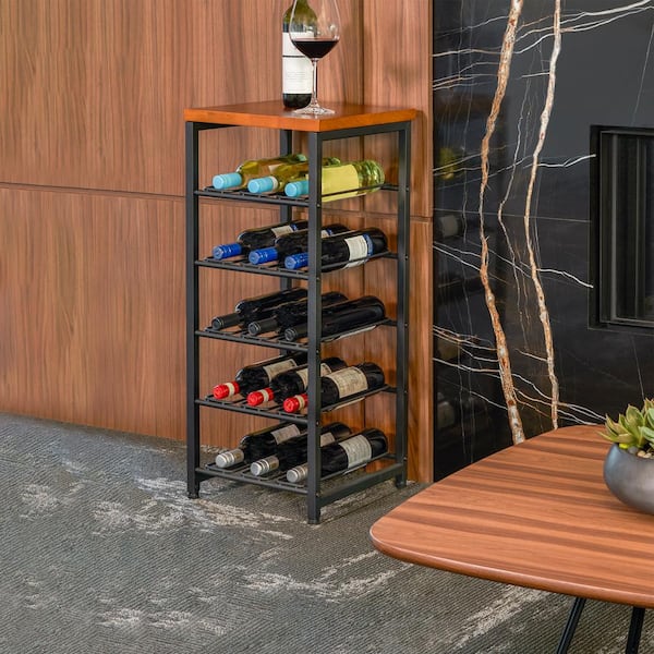 Wine rack coffee table hot sale