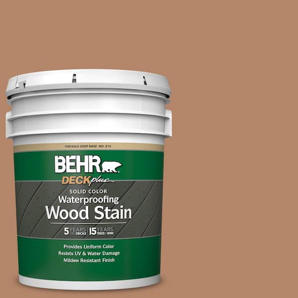 5 gal. #SC-158 Golden Beige Solid Color Waterproofing Exterior Wood Stain