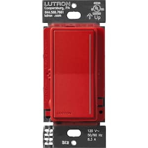 Sunnata Companion Dimmer Switch, only for use with Sunnata Pro LED+ Dimmer Switches, Signal Red (ST-RD-SR)
