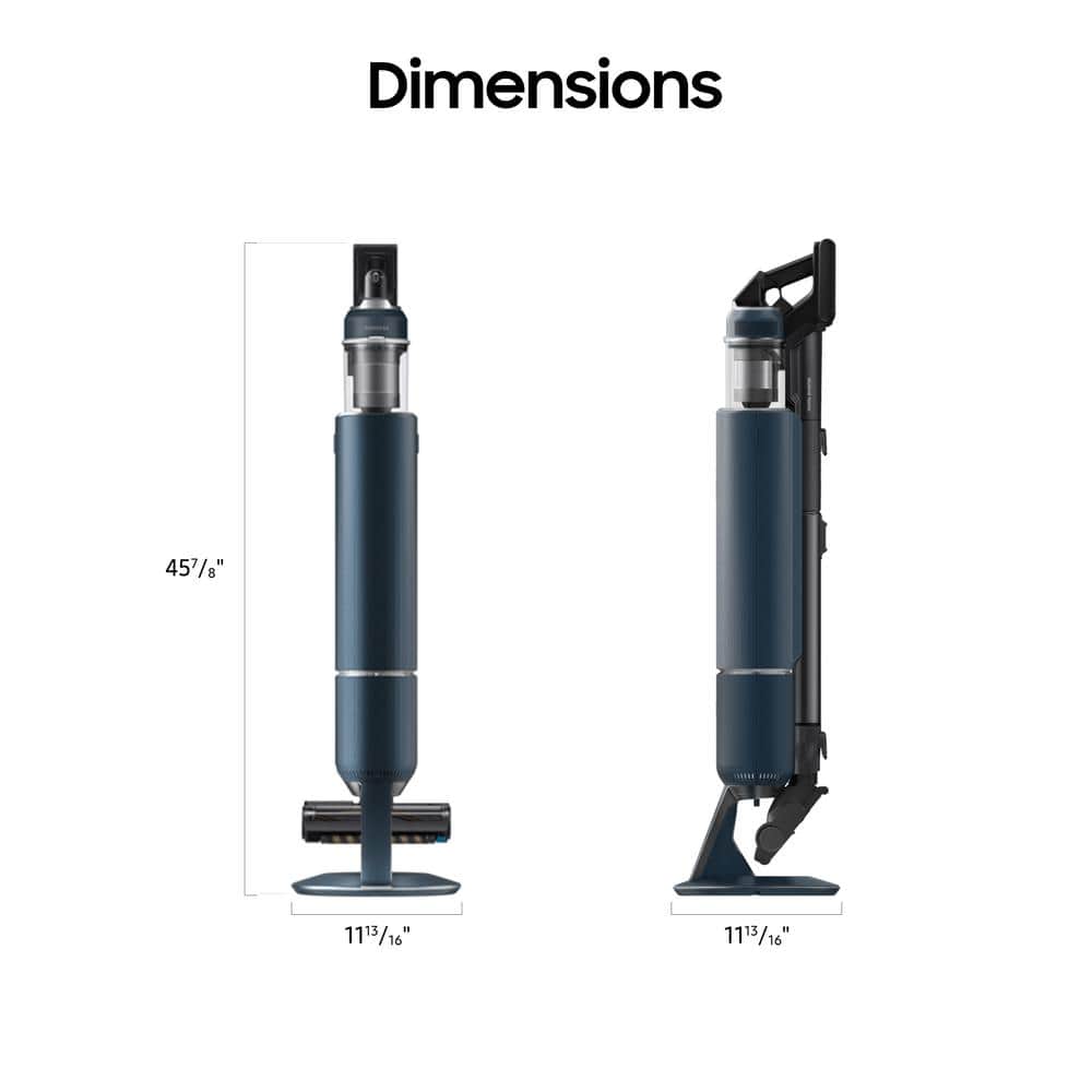 Midnight Blue Cordless Stick Vacuum with HEPA Filter