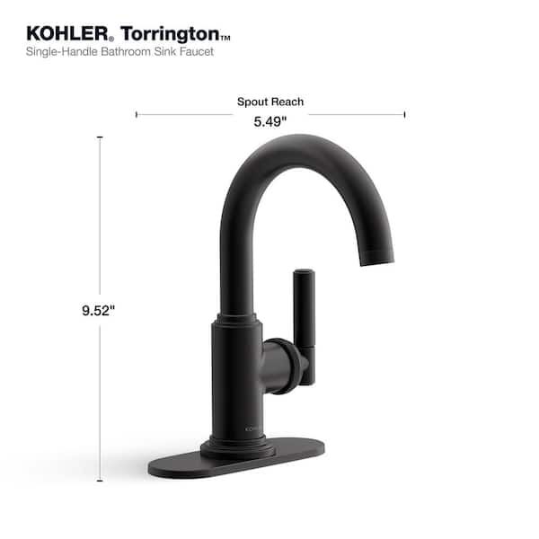 KOHLER Torrington Single Handle Single Hole Bathroom Faucet in