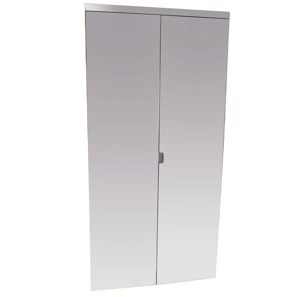 Mdf Interior Closet Bi Fold Door, Frameless Beveled Bifold Mirror Doors