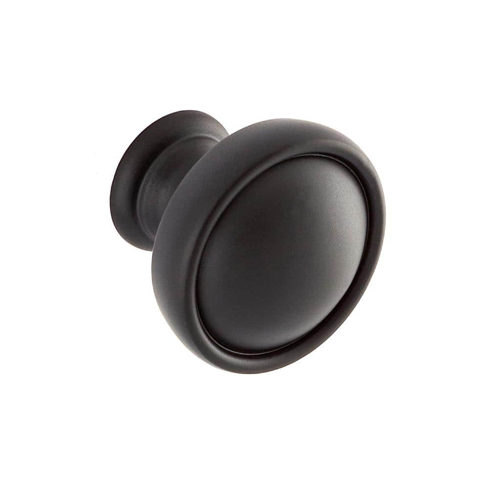 Sumner Street Home Hardware Grayson 1-1/8 in. Matte Black Round Cabinet ...