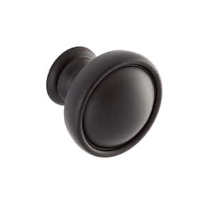 Grayson 1-1/8 in. Matte Black Round Cabinet Knob