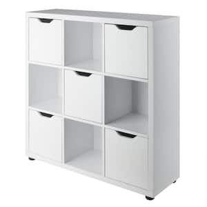 Julian 3 x 3 Storage Cabinet White Finish