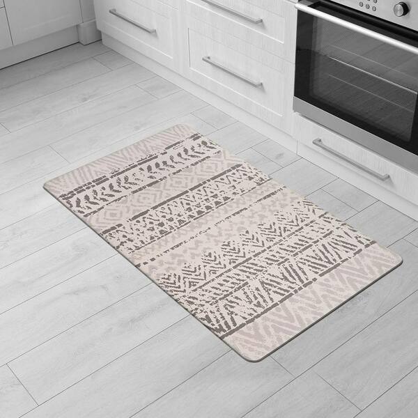 Simple Being Green Geometric Anti-Fatigue Kitchen Floor Mat (32 x
