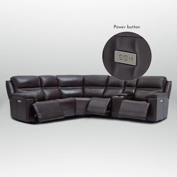 Ellesophas Vic 108 in Genuine Leather Dual Power Reclining