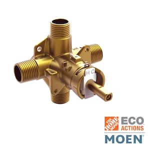Brass Rough-In Posi-Temp Pressure-Balancing Cycling Tub and Shower Valve 1/2 in. IPS Connection