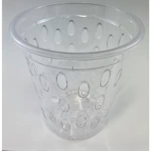 6 Inch Orchid Pots with Holes Clear Plastic Flower Plant Pot